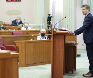 Zagreb, 09.06.2021 - Nastavak 7. sjednice Hrvatskog sabora.
Na fotografiji Zdravko Marić.
foto HINA/ Edvard ŠUŠAK/ es