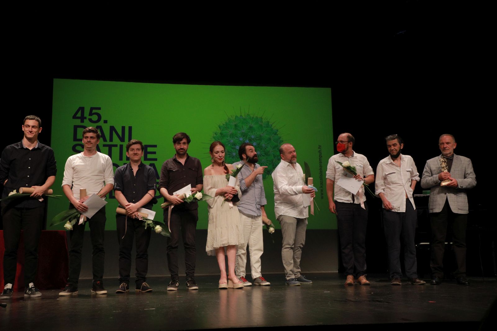 Zagreb, 25.06.2021. - Dodjela nagrada i svečano zatvaranje 45. Dana satire Fadila Hadžića.foto HINA / Tomislav Pavlek / tp