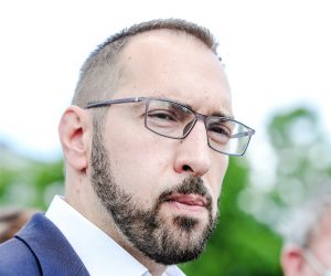 01.06.2021., Zagreb. Ispred gradske uprave odrzana je konferencija za medije izabranoga gradonacelnika Tomislava Tomasevica i njegovih zamjenika. Photo: Sanjin Strukic/PIXSELL