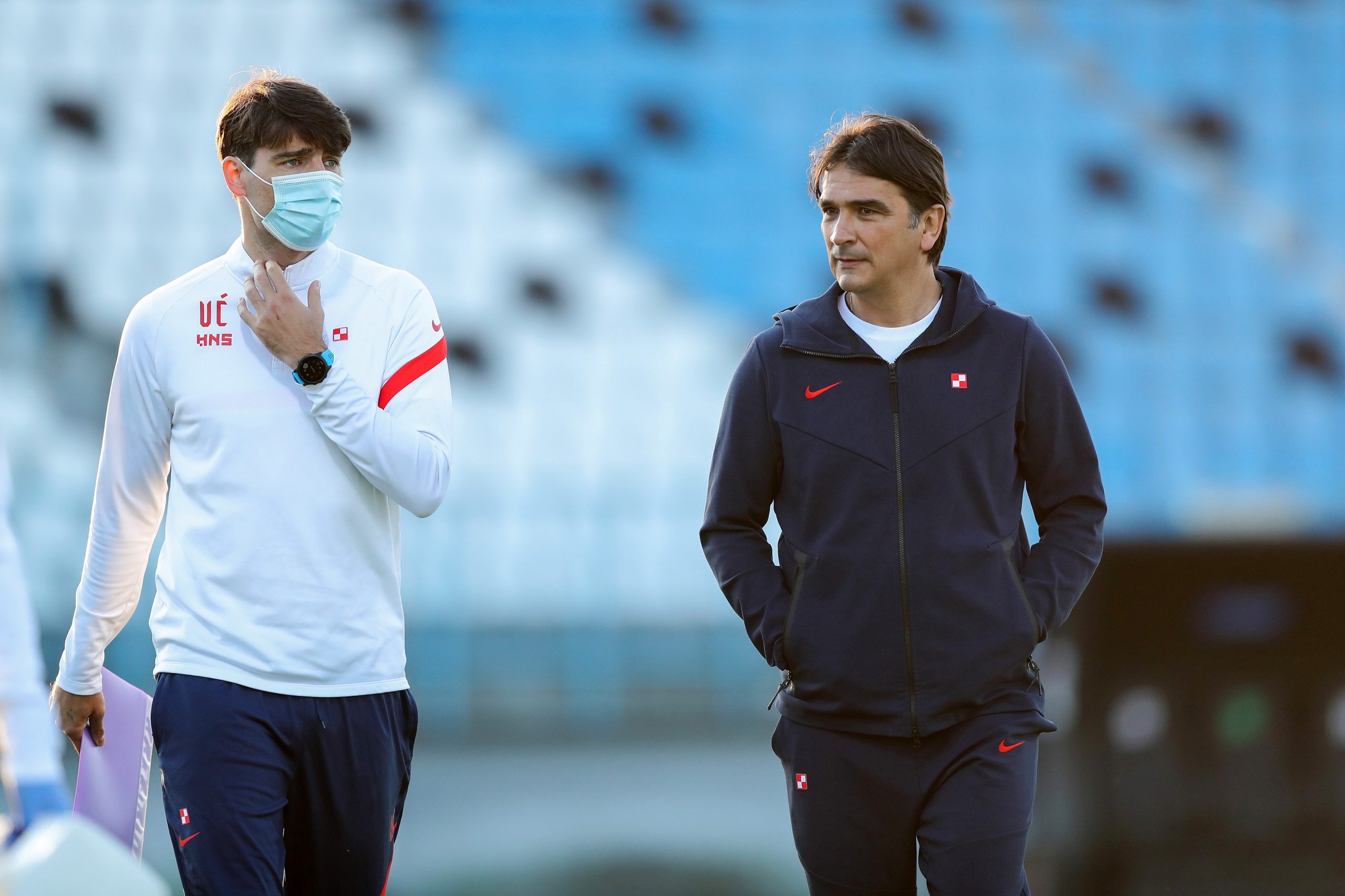01.06.2021., Velika Gorica - Prijateljska utakmica, Hrvatska - Armenija. Zlatko Dalic, Vedran Corluka
Photo: Luka Stanzl/PIXSELL