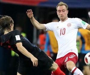 Nižnji Novgorod: Hrvatska i Danska u osmini finala na Svjetskom prvenstvu 01.07.2018., Niznji Novgorod, Rusija - Svjetsko nogometno prvenstvo 2018., osmina finala, Hrvatska - Danska. Christian Eriksen Photo: Igor Kralj/PIXSELL