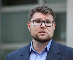 02.06.2021., Zagreb - Predsjednik SDP-a Pedja Grbin dao je izjavu medijima prije sjednice Predsjednistva stranke. Photo: Luka Stanzl/PIXSELL