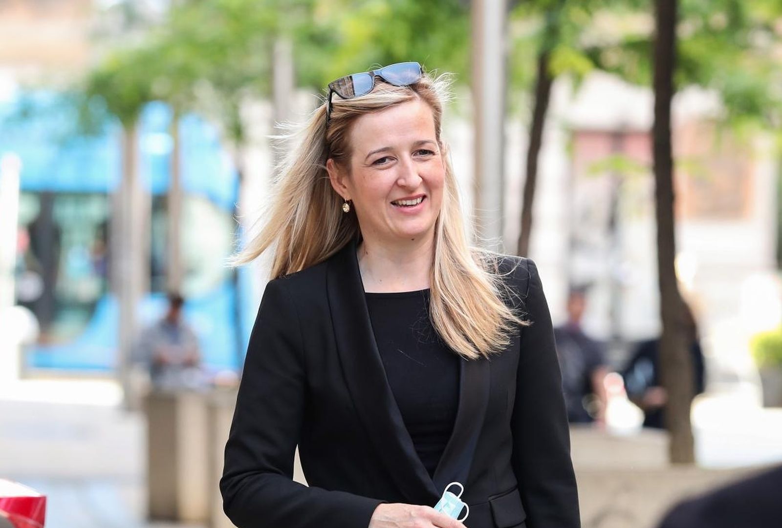 02.06.2021., Zagreb - Mirela Ahmetovic dolazi na sjednicu Predsjednistva SDP-a u sjedistu stranke na Iblerovom trgu. Photo: Luka Stanzl/PIXSELL