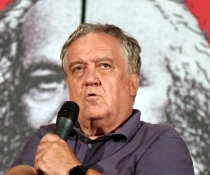 06.09.2017., Sibenik - 5.FALIS - festival alternative i ljevice. 
"Neposredna proizvodnja uzasa: tko ce naslijediti Islamsku drzavu?" naziv je predavanja na kojem su sudjelovali Zlatko Dizdarevic i Pavle Kalinic, uz moderatora Emira Imamovica Pirkea. Zlatko Dizdarevic. 
Photo: Dusko Jaramaz/PIXSELL