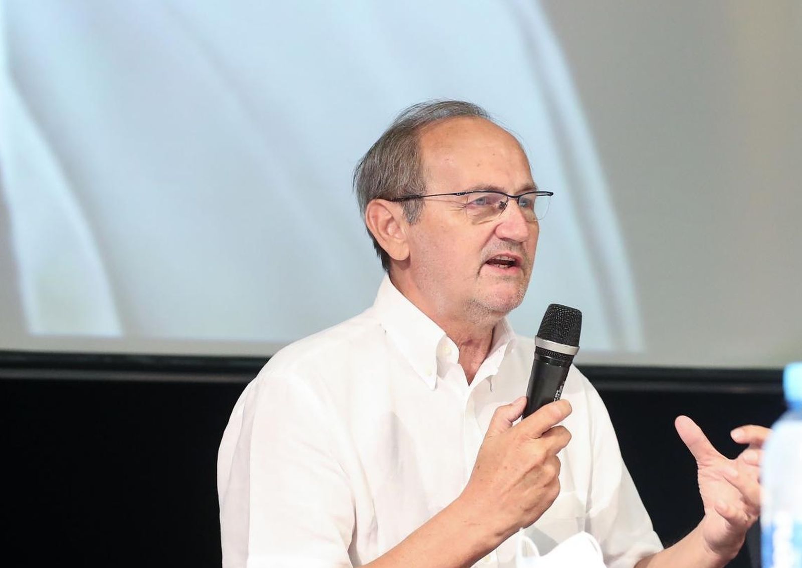 07.08.2020., Zagreb -  U Muzeju suvremene umjetnosti odrzana je komemoracija za Peru Zlatara, kultnog hrvatskog novinara, urednika i publicista koji nas je napustio u 86. godini. Anton Samovojska Photo: Zeljko Lukunic/PIXSELL