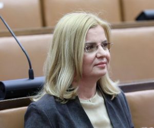 08.06.2021., Zagreb - U Saboru je odrzana 17. sjednica Odbora za pravosudje na kojoj su predstavljeni programi i obavljeni razgovori s kandidatima za Izbor predsjednice/predsjednika Vrhovnog suda Republike Hrvatske. Zlata Djurdjevic Photo: Patrik Macek/PIXSELL