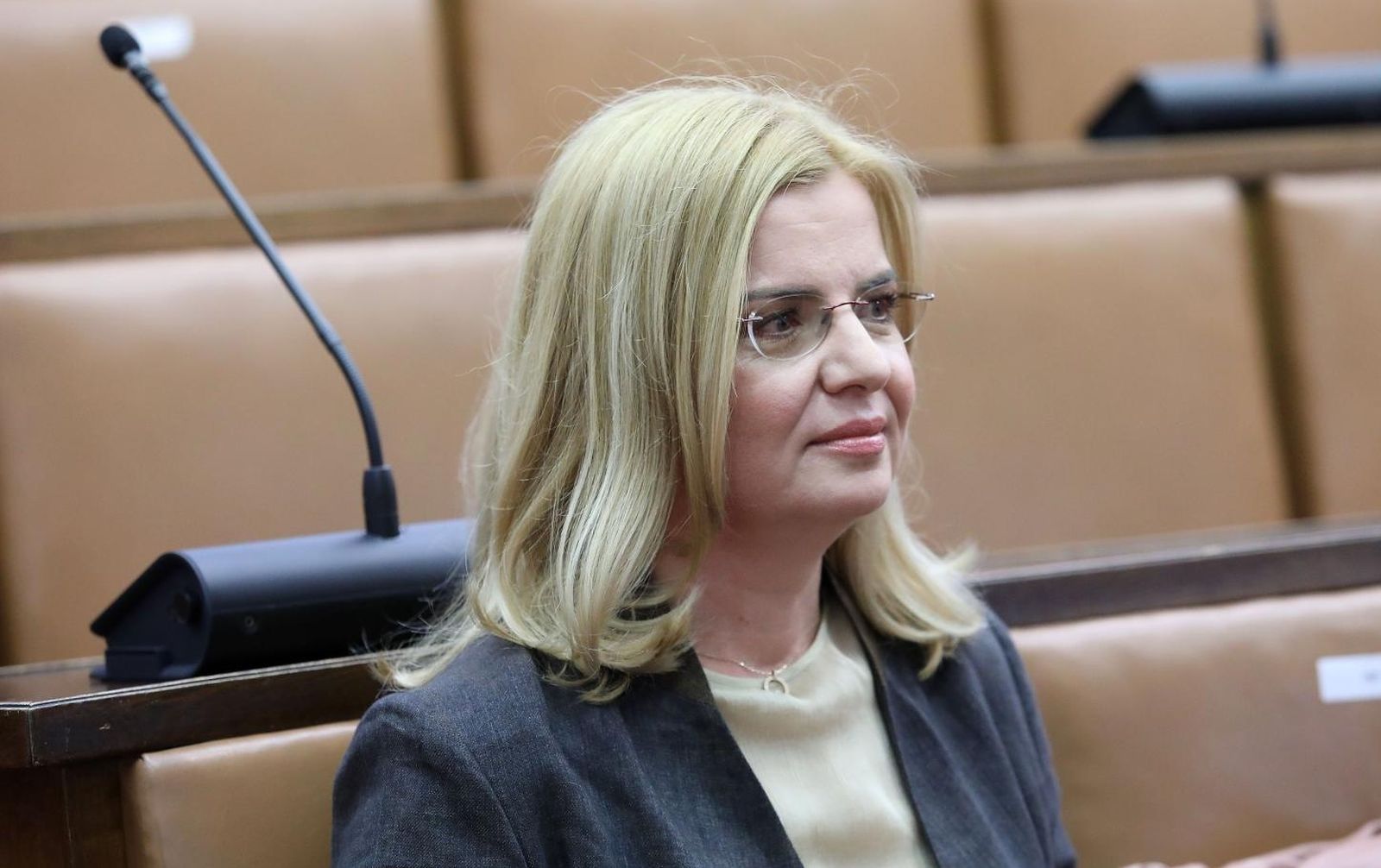 08.06.2021., Zagreb - U Saboru je odrzana 17. sjednica Odbora za pravosudje na kojoj su predstavljeni programi i obavljeni razgovori s kandidatima za Izbor predsjednice/predsjednika Vrhovnog suda Republike Hrvatske. Zlata Djurdjevic Photo: Patrik Macek/PIXSELL