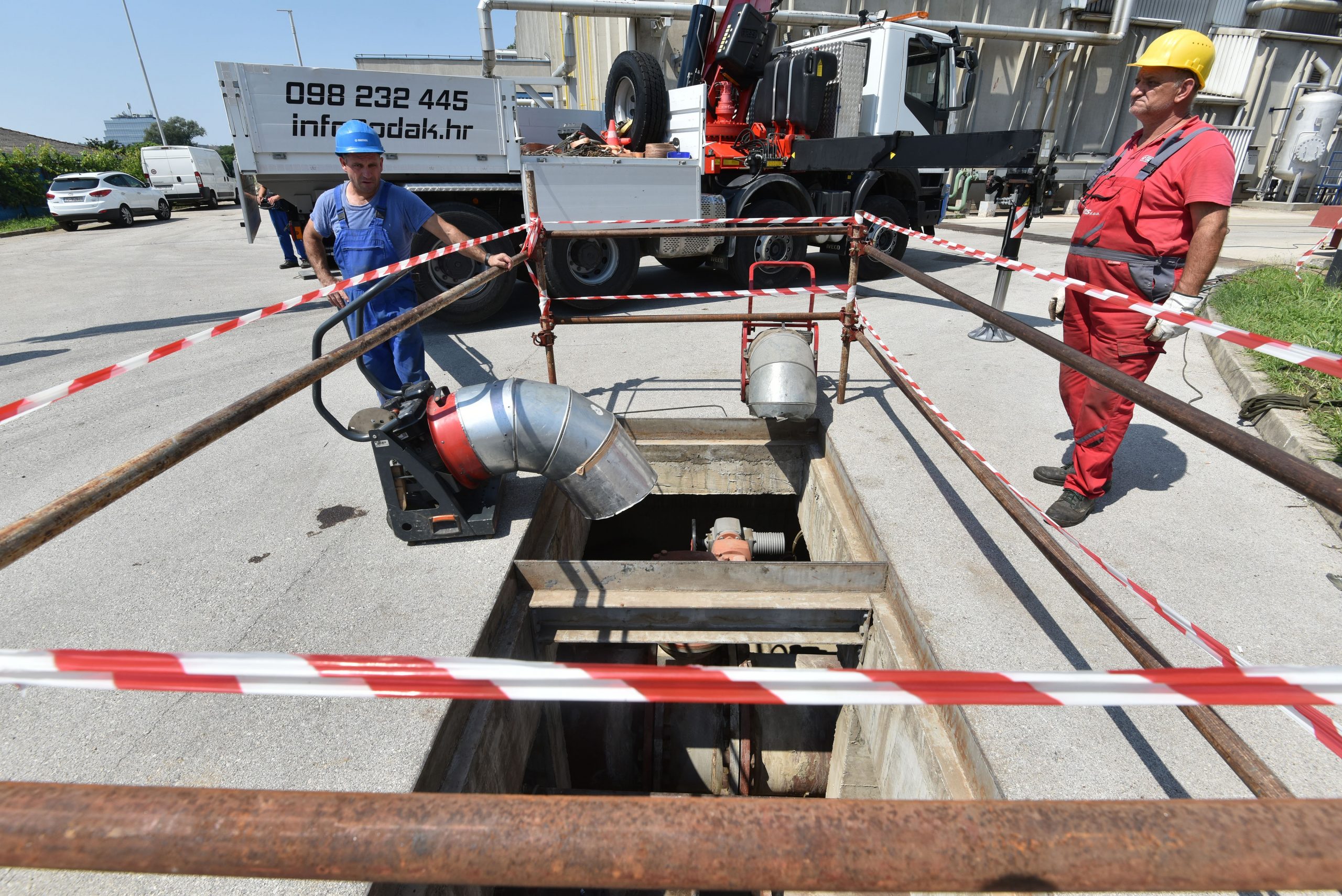 08.08.2020., Zagreb - U HEP Toplinarstvu, toplani u Zagorskoj ulici u tijeku je remont dijelova postrojenja zbog kojeg od 06. kolovoza do 12. kolovoza nece biti biti isporuke toplinske energije u nekim naseljima zapadnog dijela grada. 
Photo: Davorin Visnjic/PIXSELL