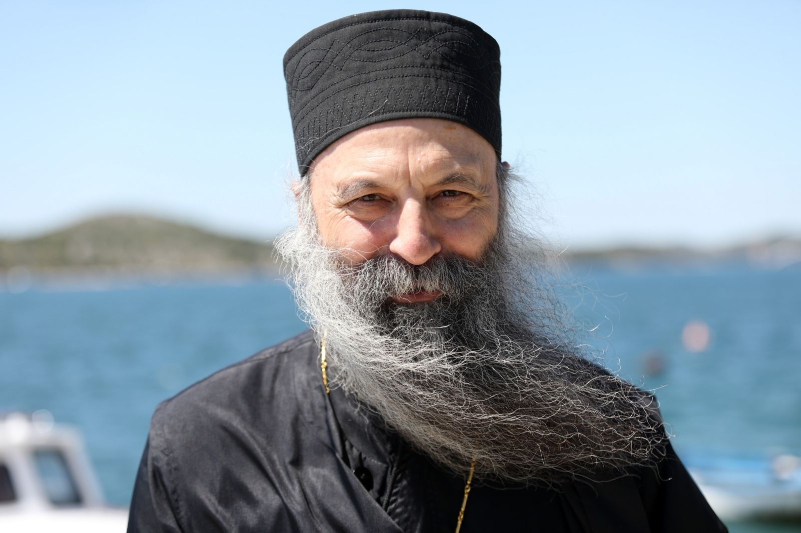 10.05.2021., Sibenik - Patrijarh srpski Porfirije prosetao je Sibenikom u pratnji domacina, episkopa Dalmatinskog Nikodima.
Photo: Dusko Jaramaz/PIXSELL