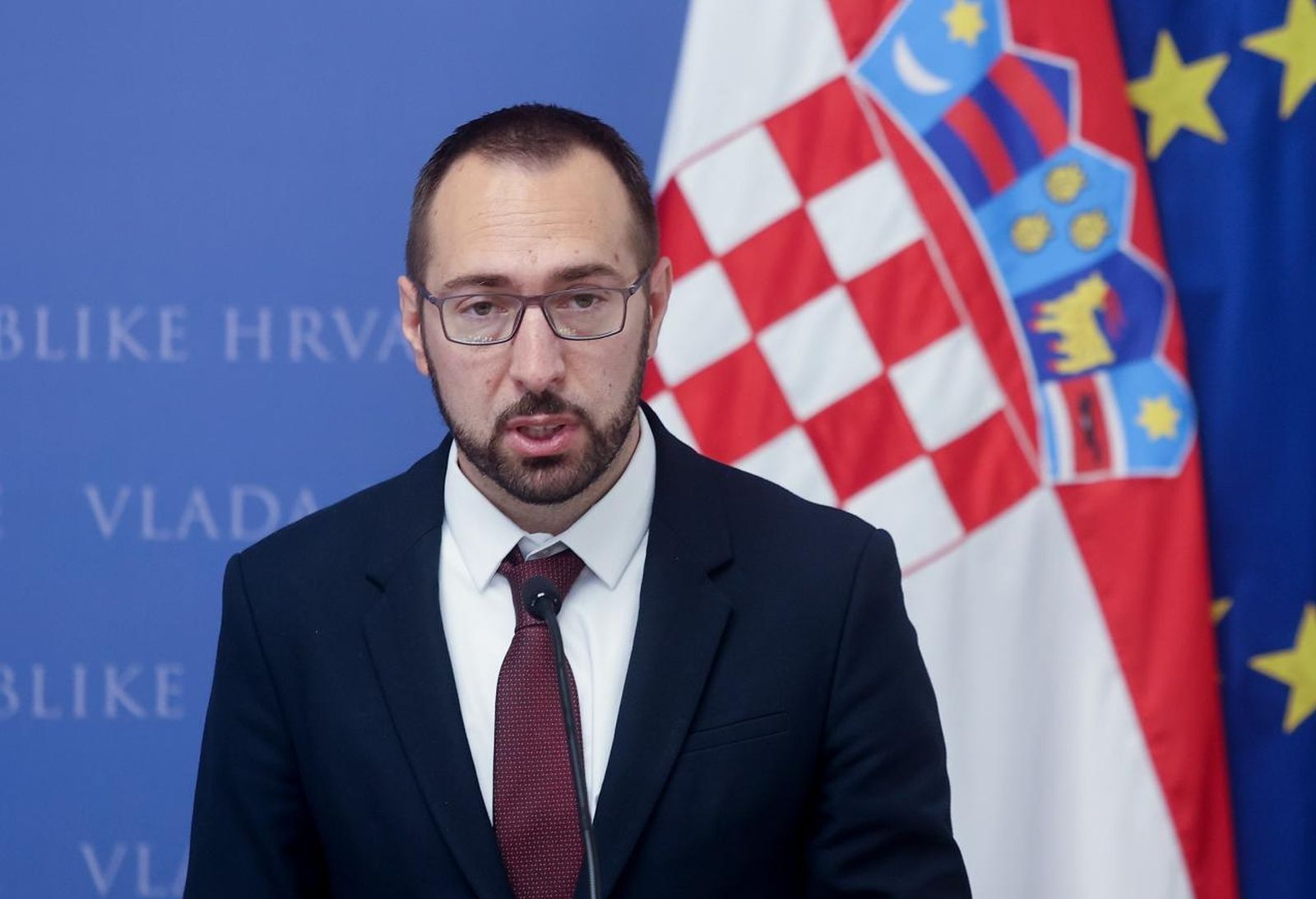 10.06.2021., Zagreb - Gradonacelnik Zagreba Tomislav Tomasevic dao je izjavu medijima u Banskim dvorima nakon sastanka sa predsjednikom Vlade Andrejom Plenkovicem. Photo: Marko Prpic/PIXSELL