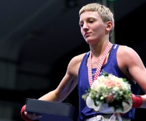 10.10.2020., Zagreb - Medjunarodni turnir u boksu Grand Prix Zagreb 2020. Finale.Zene 61kg-54kg, Dragana Golic, Srbija - Nikolina Cacic, Hrvatska.
Photo: Igor Kralj/PIXSELL