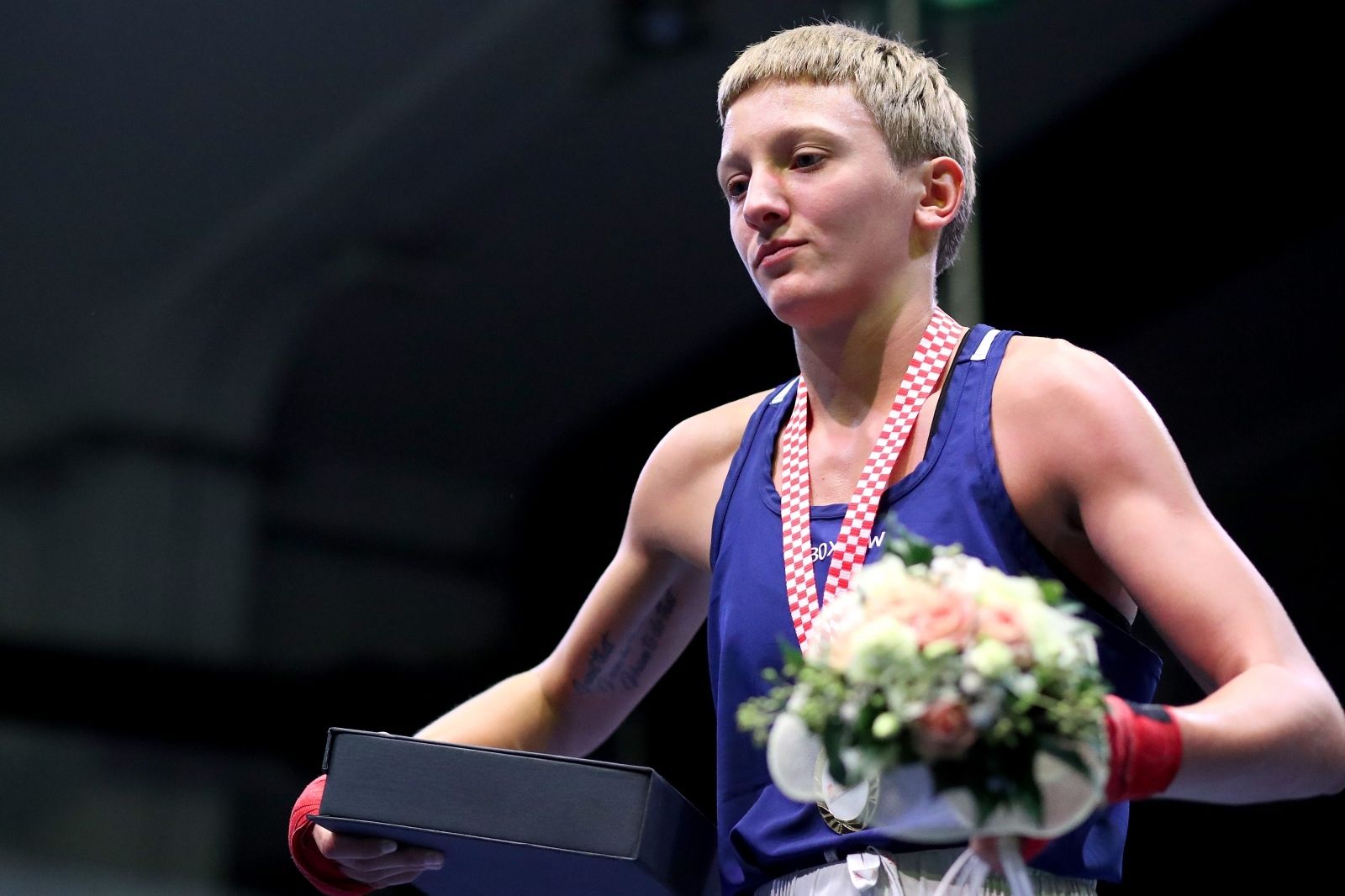 10.10.2020., Zagreb - Medjunarodni turnir u boksu Grand Prix Zagreb 2020. Finale.Zene 61kg-54kg, Dragana Golic, Srbija - Nikolina Cacic, Hrvatska.
Photo: Igor Kralj/PIXSELL