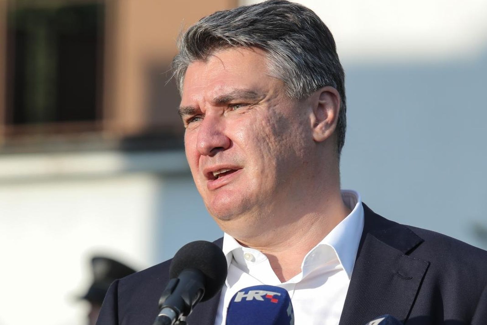11.06.2021., Brdovec - U Brdovcu kraj Zapresica, predsjednik republike  Zoran Milanovic sudjelovao je na obiljezavanju Dana opcine Brdovec i otkrivanju spomenika U mojem je kraju moj pocetak, poginulim hrvatskim braniteljima opcine Brdovec. 
Photo: Tomislav Miletic/PIXSEL