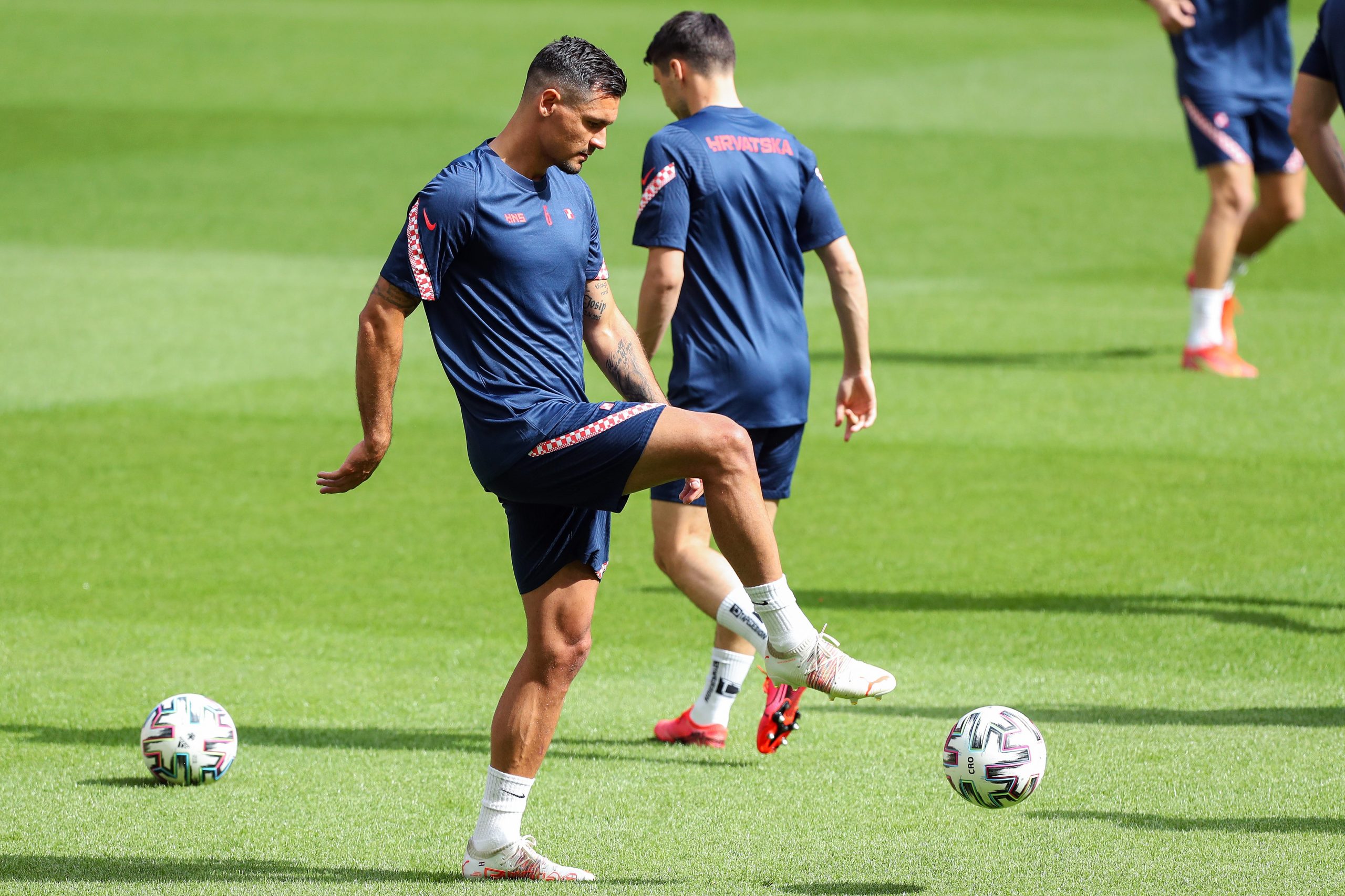 12.06.2021., Stadion Wembley, London, Engleska - UEFA Europsko prvenstvo 2020, trening Hrvatske nogometne reprezentacije dan uoci utakmice 1. kola, skupine D protiv Engleske. 
Photo: Luka Stanzl/PIXSELL