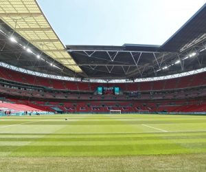 13.6.2021., Stadion Wembley, London, Engleska - UEFA Europsko prvenstvo 2020, skupina D, 1. kolo, Engleska - Hrvatska. Navijaci Hrvatske ispred stadiona Wembley Photo: Luka Stanzl/PIXSELL