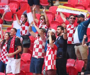 13.6.2021., Stadion Wembley, London, Engleska - UEFA Europsko prvenstvo 2020, skupina D, 1. kolo, Engleska - Hrvatska. Navijaci Hrvatske ispred stadiona Wembley Photo: Goran Stanzl/PIXSELL