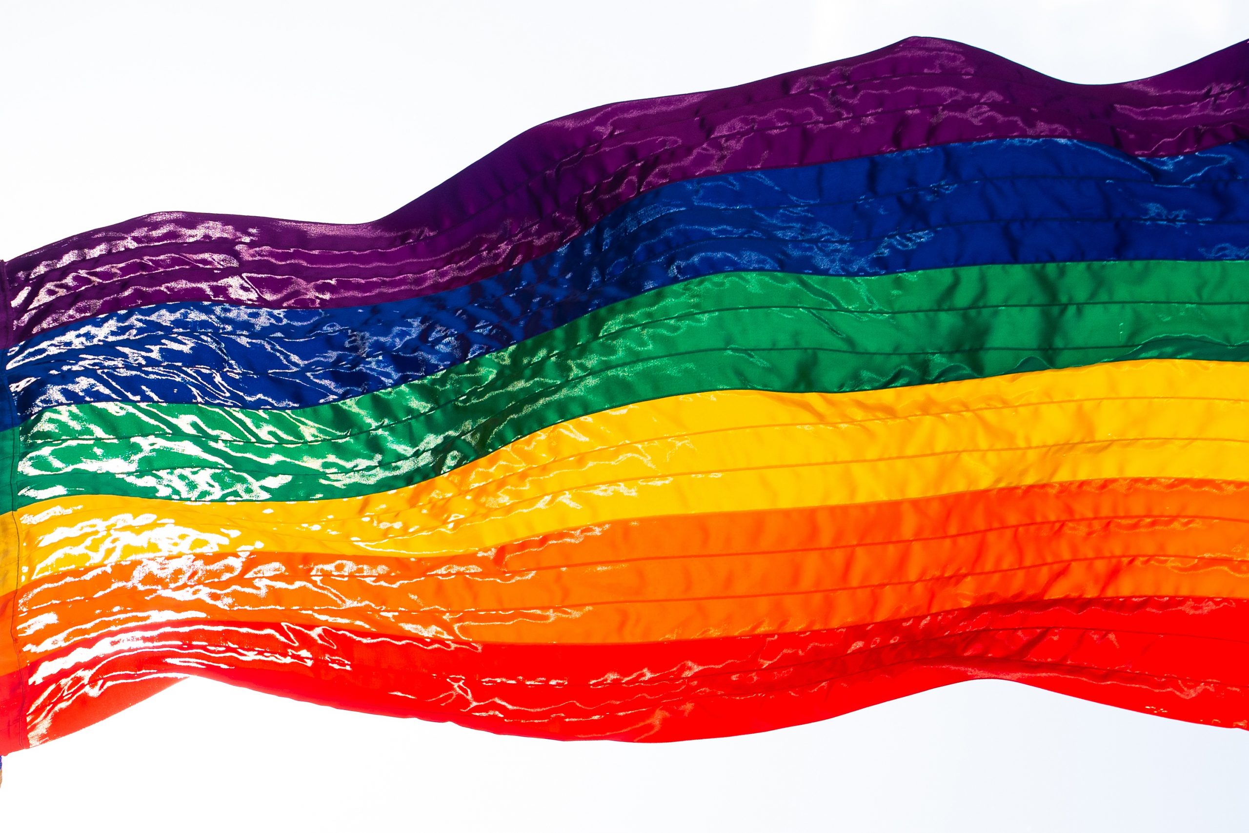14.06.2021., Split - Pripadnici LGBT zajednice u Splitu jutros su na Matejuski podigli zastavu duginih boja.
Photo: Milan Sabic/PIXSELL