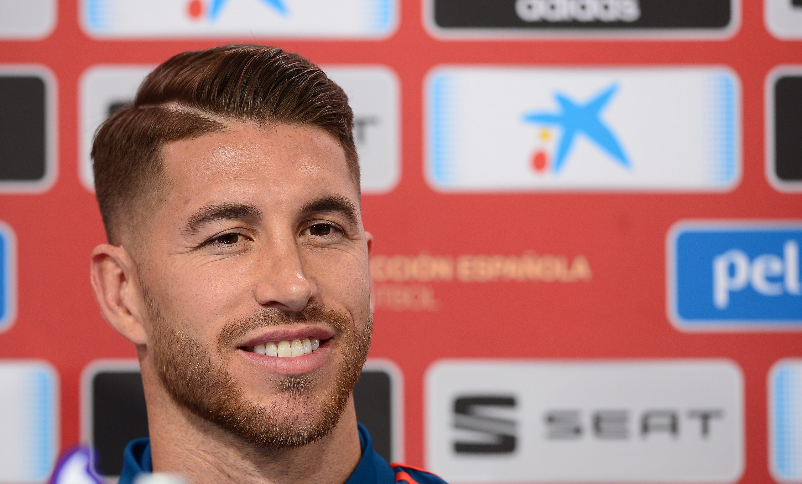 14.11.2018., Zagreb - Na stadionu Maksimir odrzana je konferencija za medije spanjolske nogometne reprezentacije uoci sutrasnje utakmice Lige nacija protiv Hrvatske. Sergio Ramos. 
Photo: Marko Prpic/PIXSELL
