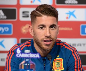 14.11.2018., Zagreb - Na stadionu Maksimir odrzana je konferencija za medije spanjolske nogometne reprezentacije uoci sutrasnje utakmice Lige nacija protiv Hrvatske. Sergio Ramos. 
Photo: Marko Prpic/PIXSELL