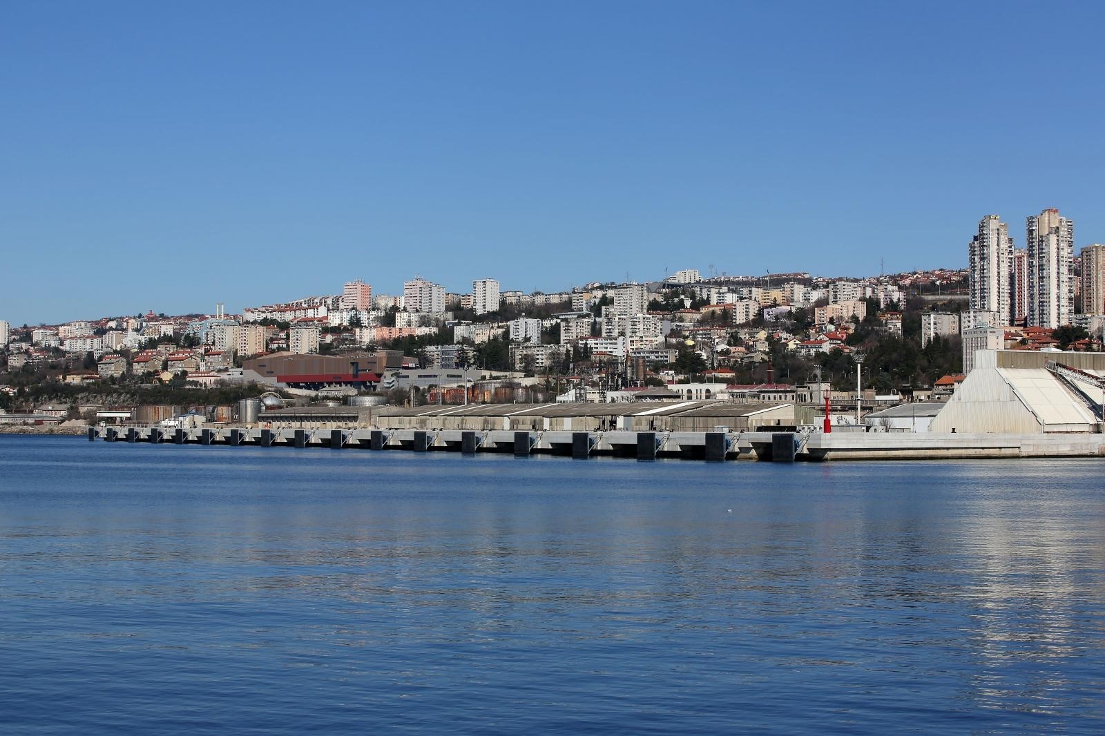 15.03.2020., Rijeka - Zagrebacka obala novi je moderni kontejnerski terminal na zapadnom dijelu luckog bazena Rijeka.  
Photo:Goran Kovacic/PIXSELL