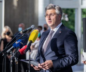 15.06.2021., Zagreb - U Francuskom paviljonu Studentskog centra otvorena je izlozba Hrvatsko proljece 1971. - 2021. koju zajednicki postavljaju Hrvatski drzavni arhiv i Matica Hrvatska. Andrej Plenkovic.
Photo: Davor Puklavec/PIXSELL