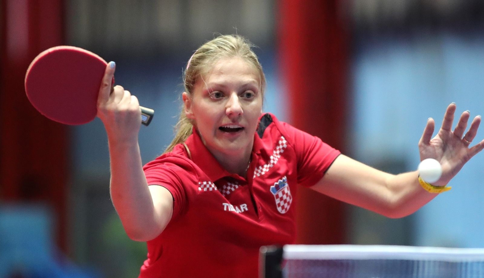 18.06.2021., Zagreb - Dom sportova, dvorana II. Zagreb Open, stolnotenisko medjunarodno natjecanje. Zensko finale, Petra Petek - Han Xue Vukelja. Photo: Sanjin Strukic/PIXSELL