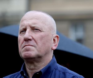 19.05.2020., Zagreb - Na Trgu svetog Marka odrzana je konferencija za medije stranke s Imenom i Prezimenom povodom raspustanja Sabora, izbora glavne drzavne odvjetnice i drugih kadrovskih rjesenja zadnjeg dana mandata. Boro Nogalo. Photo: Patrik Macek/PIXSELL
