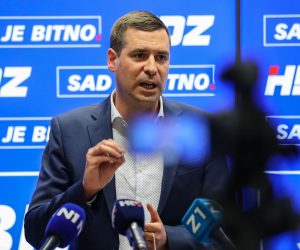 21.05.2021, Zagreb - Predsjednik GO HDZ-a, Mislav Herman odrzao je konferenciju za medije.
Photo: Jurica Galoic/PIXSELL