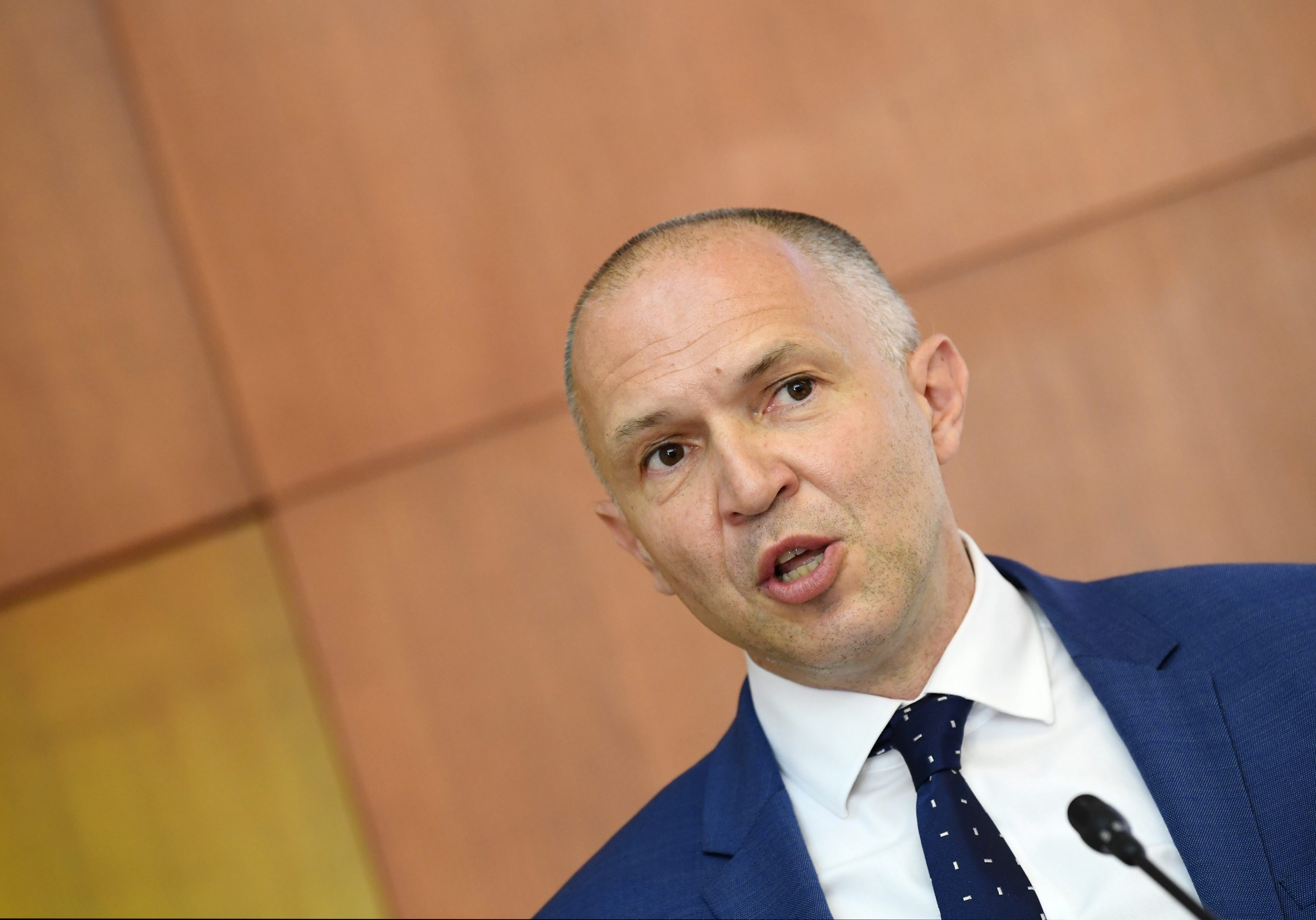 21.06.2021., Zagreb - U KBC Sestre milosrdnice odrzana je sjednica Upravnog vijeca s temom izbora ravnatelja KBC Sestre milosrdnice. Novoizabrani ravnatelj KBC-a Sestre milosrdnice Davor Vagic obratio se medijima. Photo: Marko Lukunic/PIXSELL