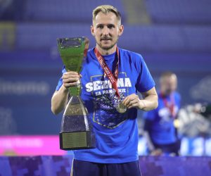 22.05.2021., Zagreb - Hrvatski Telekom Prva liga, 36. kolo, GNK Dinamo - NK Sibenik. Slavlje nogometasa Dnama nakon utakmice. Izet Hajrovic. Photo: Sanjin Strukic/PIXSELL