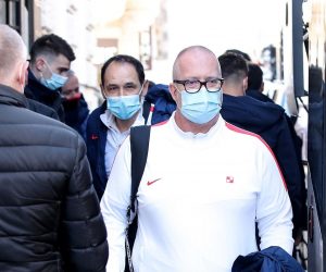 23.03.2021., Zagreb - Hrvatska nogometna reprezantacija autobusom je krenula iz Amadria Park Hotel Capitala u Ljubljanu gdje igramo kvalifikacijsku utakmicu za odlazak na SP u Katar. 
Photo: Goran Stanzl/PIXSELL