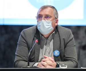 23.4.2021., Zagreb - Konferencija za medije Nacionalnog stozera civilne zastite oko koronavirusa odrzana je u NSK. Krunoslav Capak. 
Photo: Goran Stanzl/PIXSELL