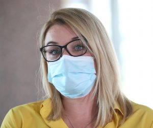 23.06.2021., Hrvatska, Zagreb - Ministrica Nikolina Brnjac obratila se medijima nakon sastanka uzeg kabineta Vlade RH u Nacionalnu i sveucilisnu knjiznicu.
Photo: Igor Kralj/PIXSELL