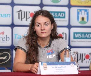 25.07.2019., Zagreb - U hotelu Panorama konferencijom za medije najavljen je zdrijeb natjecanja Grand Prix Zagreb 2019, iz serije najjacih judo turnira na svijetu. Barbara Matic. 
Photo: Luka Stanzl/PIXSELL