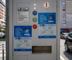 26.08.2019., Zagreb - Novopostavljeni parkirni automat Zagrebparkinga na krizanju Ulica Brune Busica i Vojina Bakica u zagrebackom naselju Sredisce. Photo: Davor Puklavec/PIXSELL