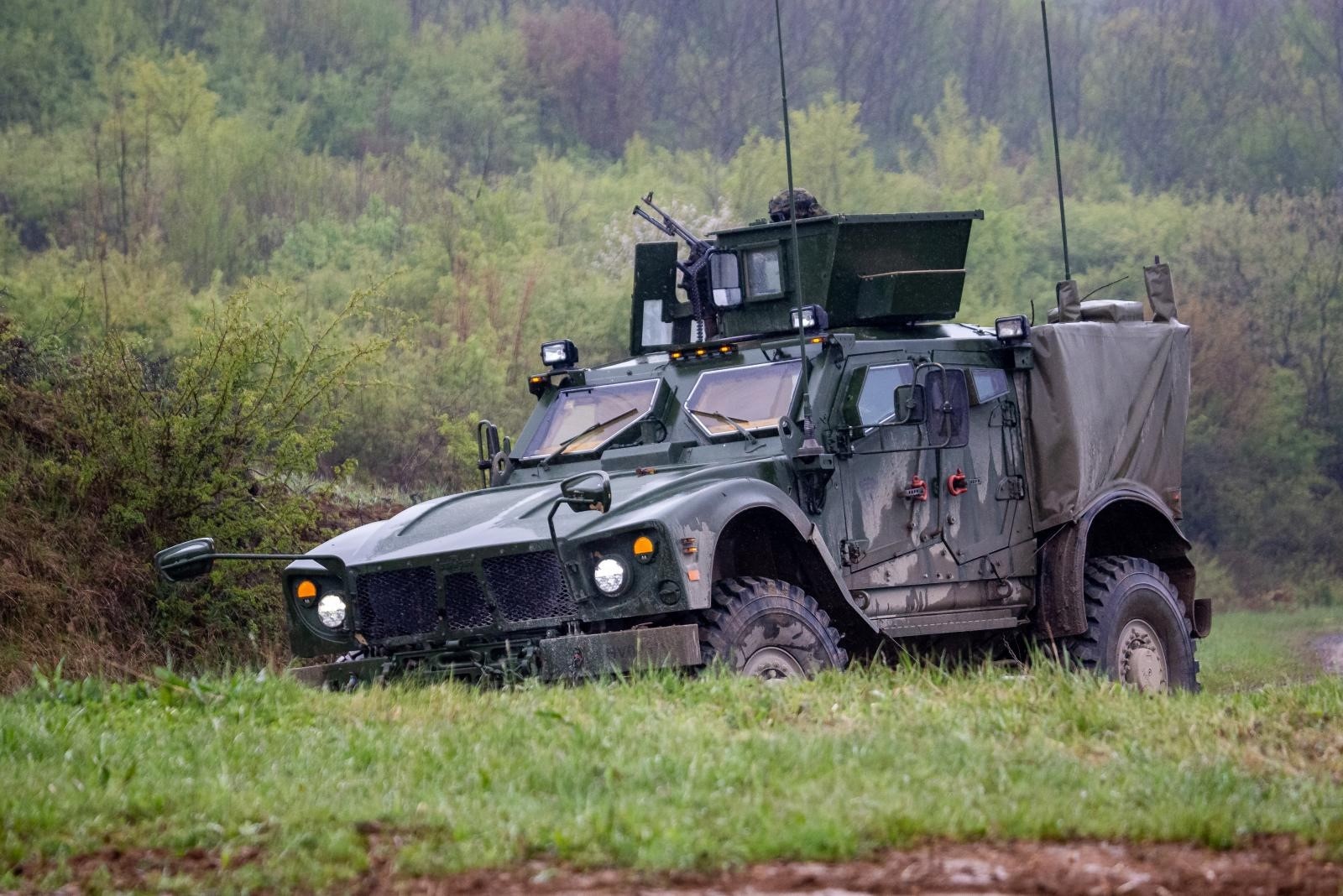 27.04.2021., Gasinci - Vojna vjezba "Stabilnost 21/1" provodi se u okviru "Hrvatskog bedema 1991.- 2021.", niza vojnih vjezbi povodom 30. obljetnice Hrvatske vojske. Photo: Davor Javorovic/PIXSELL