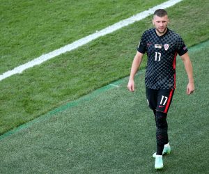 28.06.2021., Kopenhagen, Danska - Stadion Parken. UEFA Europsko prvenstvo 2020, osmina finala, Hrvatska - Spanjolska. Ante Rebic
Photo: Luka Stanzl/PIXSELL
