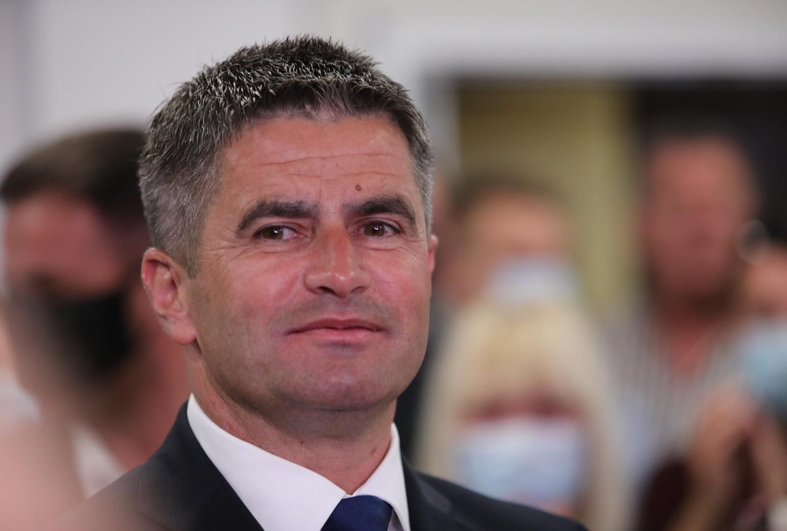 30.05.2021.,Split- Vice Mihanovic odrzao je  konferenciju za medije i cestitao Ivici Puljku na pobjedi.
Photo:Ivo Cagalj/PIXSELL
