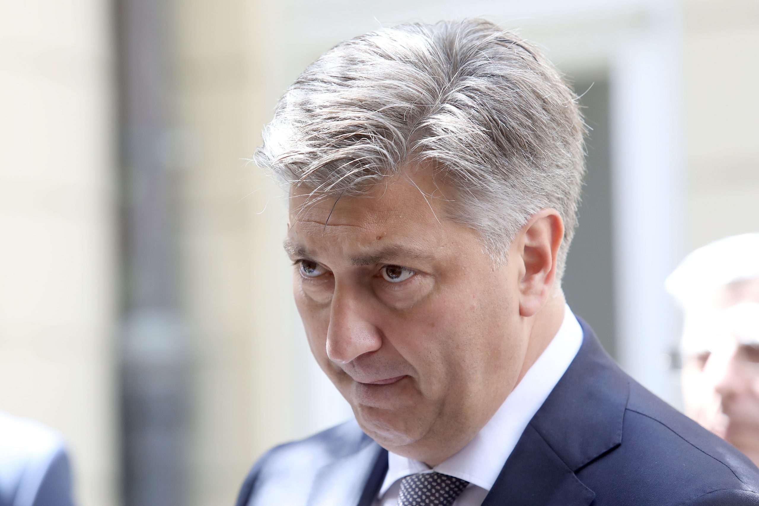 31.05.2021., Zagreb -Svecanost urucenja javnih priznanja Grada Zagreba povodom Dana Grada Zagreba odrzana je danas u palaci Dverce uz stroge epidemiloske mjere i bez naznosti medija. Nakon dodjele dobitnici su se fotografirali ispred palace.  Nakon dodjele medijima se obratio premijer Plenkovic.
Photo: Patrik Macek/PIXSELL