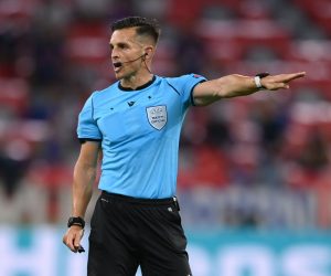 Euro 2020 - Group F - France v Germany Soccer Football - Euro 2020 - Group F - France v Germany - Football Arena Munich, Munich, Germany - June 15, 2021 Referee Carlos del Cerro Grande Pool via REUTERS/Matthias Hangst MATTHIAS HANGST