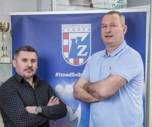 2.6.2021.Zagreb, Vedran Šupuković direktor i Božidar Jović glavni menager Rukometni klub PPD Zagreb - portret 
Photo: Tomislav Cuveljak/NFoto/PIXSELL