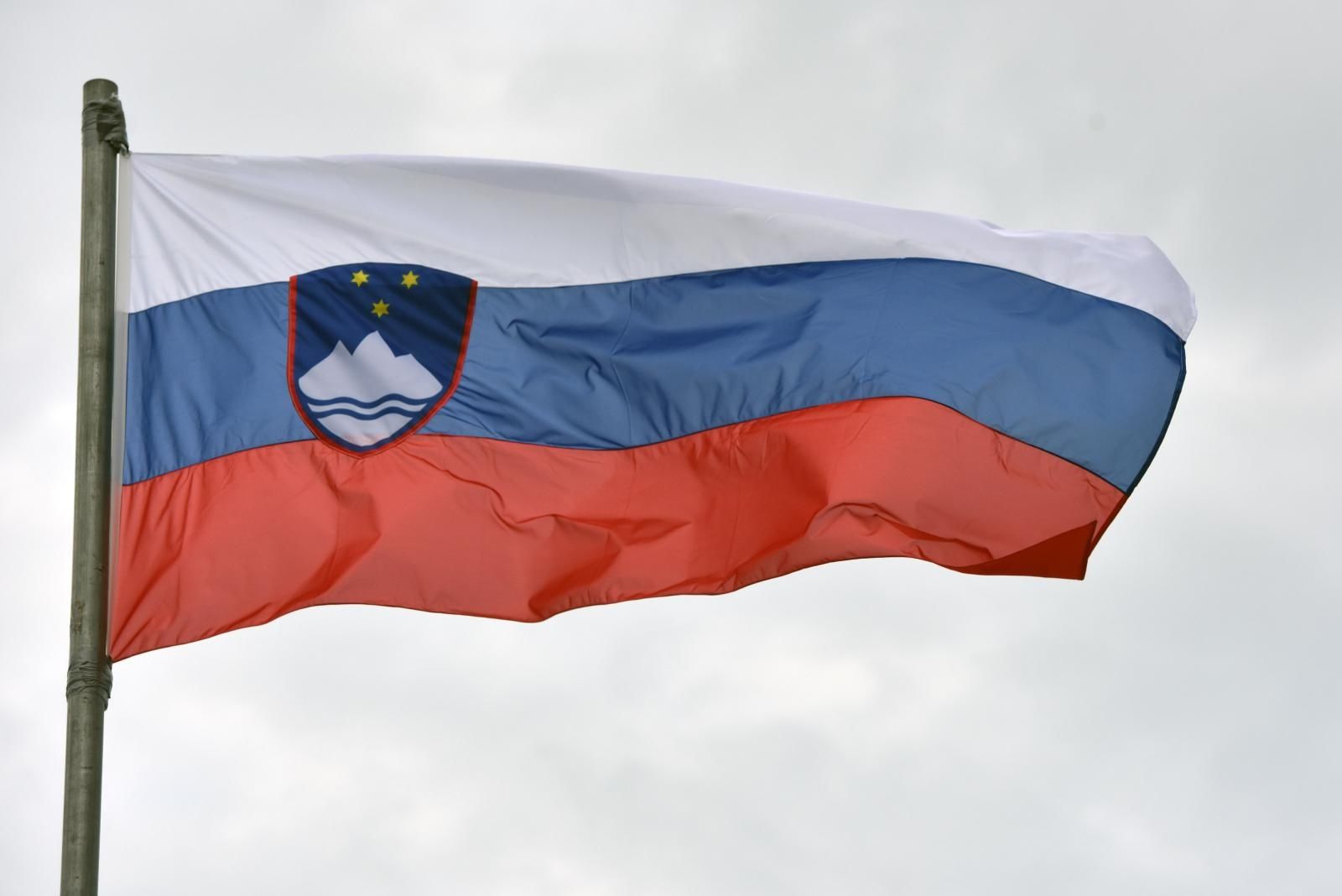 29.05.2019., Sibenik - Drzavna zastava Republike Slovenije.
Photo: Hrvoje Jelavic/PIXSELL
