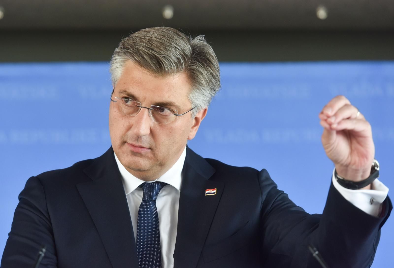 18.6.2021.,Zagreb -U NSK je odrzana redovna sjednica vlade. Nakon sjednice premijer Andrej Plenkovic dao je izjave za medije.
Photo: Davorin Visnjic/PIXSELL