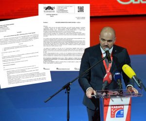 21.02.2021., Porec - Svecano otvorenje Europskog prvenstva u karateu. Davor Cipek, predsjednik Hrvatskog karate saveza.
Photo: Sasa Miljevic/PIXSELL