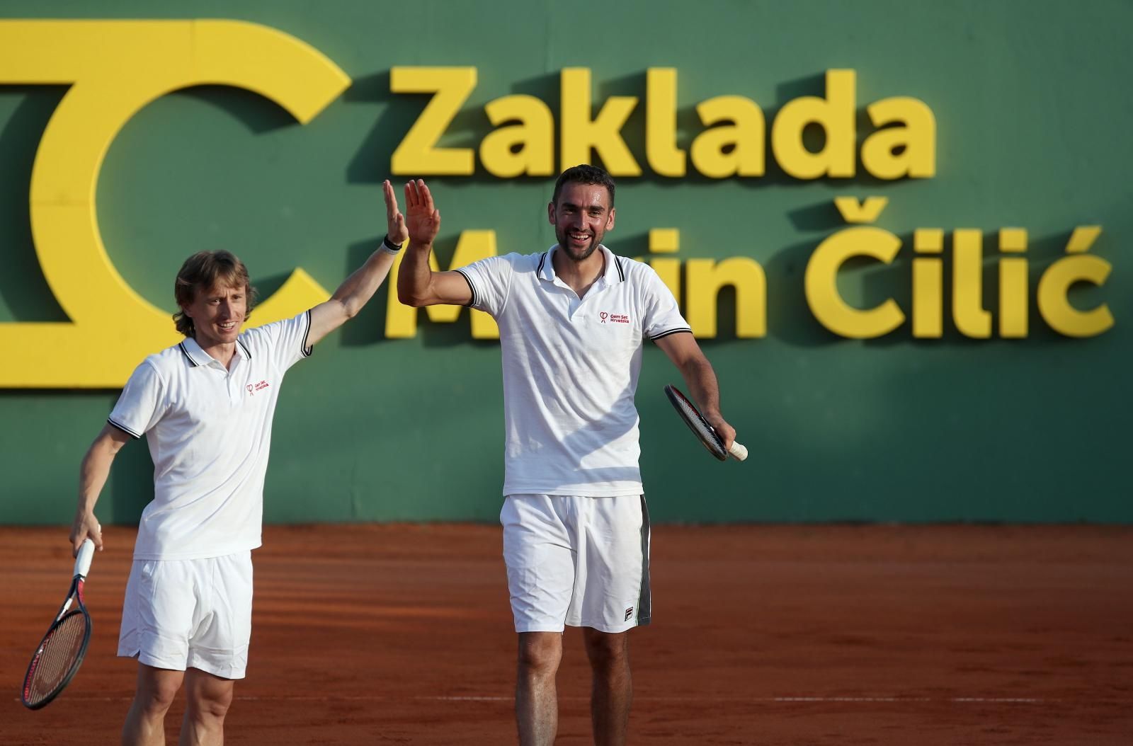 12.06.2019., Zagreb - Na SRC Salati odrzano je humanitarno-sportsko dogadjanje Gem Set Hrvatska u organizaciji Zaklade Marina Cilica. Luka Modric, Marin Cilic. 
Photo: Igor Kralj/PIXSELL