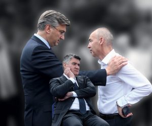 17.06.2020. Zagreb - Svecano obiljezavanje 31. obljetnice osnutka Hrvatske demokratske zajednice. Andrej Plenkovic, Damir Krsticevic. 
Photo: Matija Habljak/PIXSELL