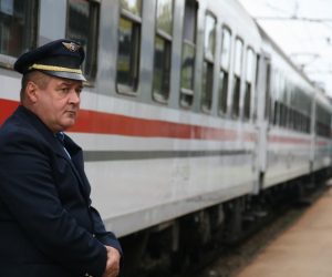 12.10.2013., Karlovac - Povodom 140. obljetnice pruge Karlovac  Rijeka i Dana Hrvatskih zeljeznica odrzan je obilazak zeljeznicke industrijske bastine u Karlovcu te kolodvorskoga kompleksa i lozionice.
Dominik Grguric/PIXSELL