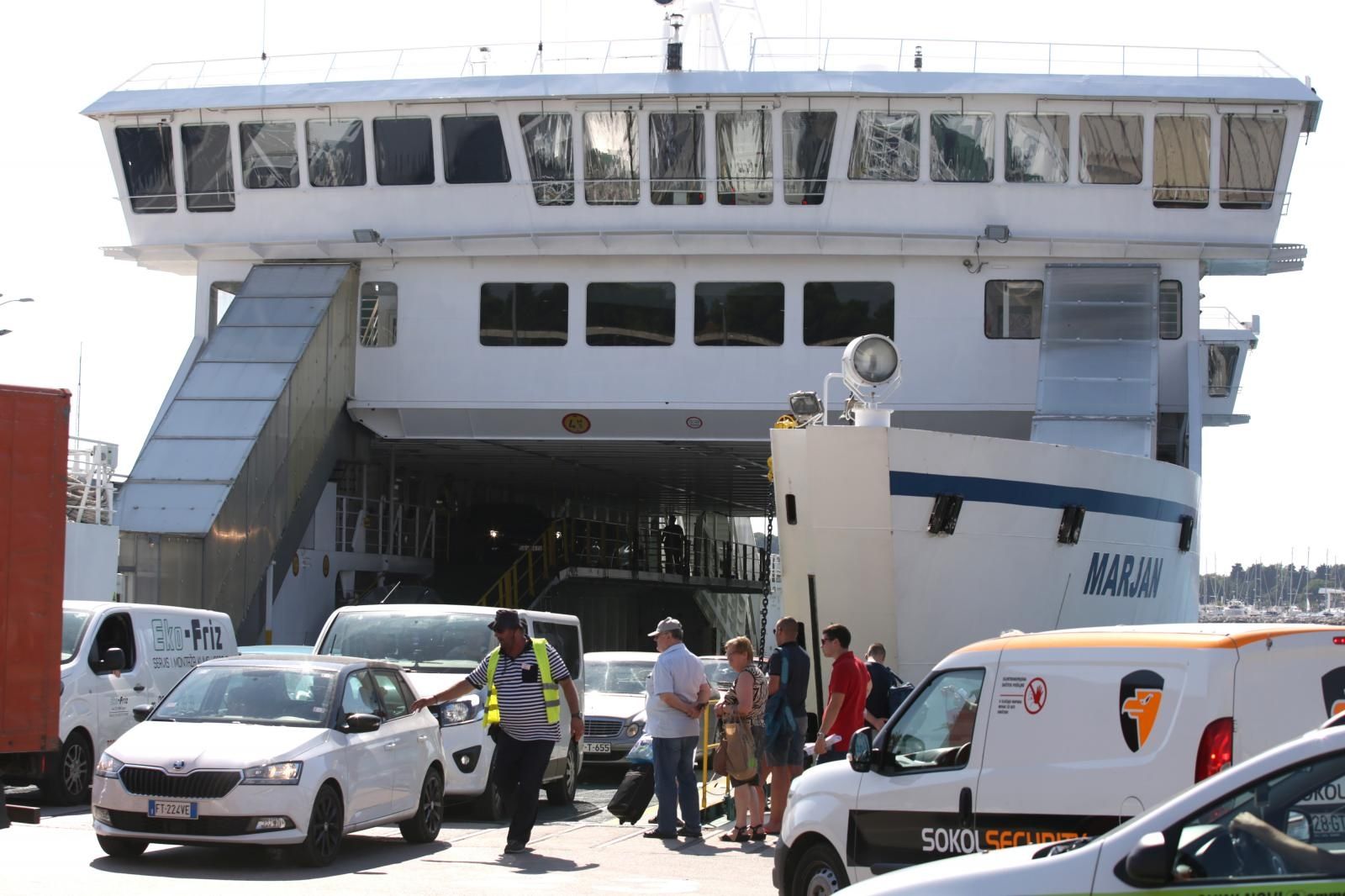 24.07.2019., Split - Guzva u trajektnoj luci.
Photo: Miranda Cikotic/PIXSELL