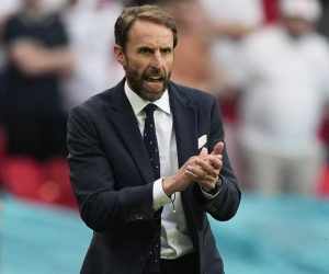 epa09311479 England manager Gareth Southgate reacts during the UEFA EURO 2020 round of 16 soccer match between England and Germany in London, Britain, 29 June 2021.  EPA/Frank Augstein / POOL (RESTRICTIONS: For editorial news reporting purposes only. Images must appear as still images and must not emulate match action video footage. Photographs published in online publications shall have an interval of at least 20 seconds between the posting.)