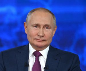 epa09313271 Russian President Vladimir Putin attends his annual Question and Answer live broadcasted call-in show in Moscow, Russia, 30 June 2021. During the live call-in session Russian President Vladimir Putin directly answers questions from Russia's citizens.  EPA/ALEXEI NIKOLSKY /SPUTNIK/ KREMLIN POOL MANDATORY CREDIT